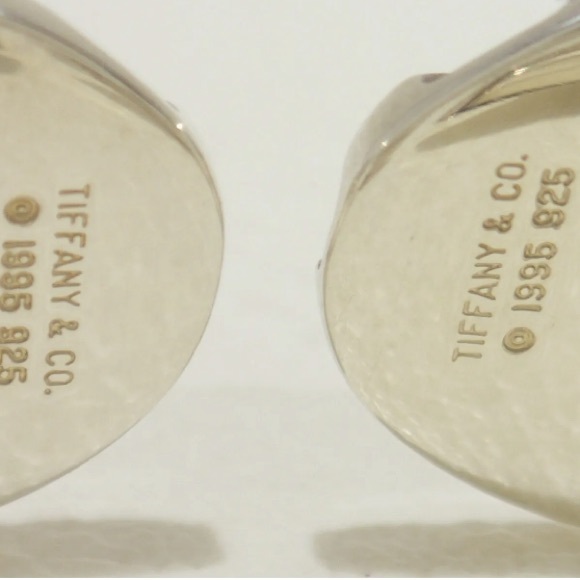 Authentic Vintage Tiffany & Co. 1995 Atlas Groove 925 Sterling Silver Cufflinks - Picture 9 of 9